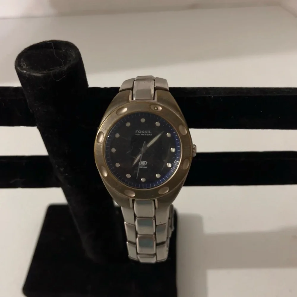 Fossil Blue Analog Watch with Indiglo